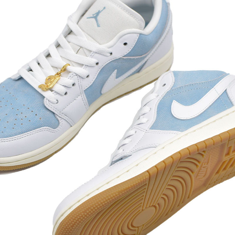 NIKE AIR JORDAN 1 LOW DENIM / WORN BLUE " HQ2004-400