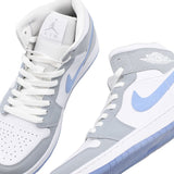 NIKE WMNS AIR JORDAN 1 MID " WOLF GREY " BQ6472-105