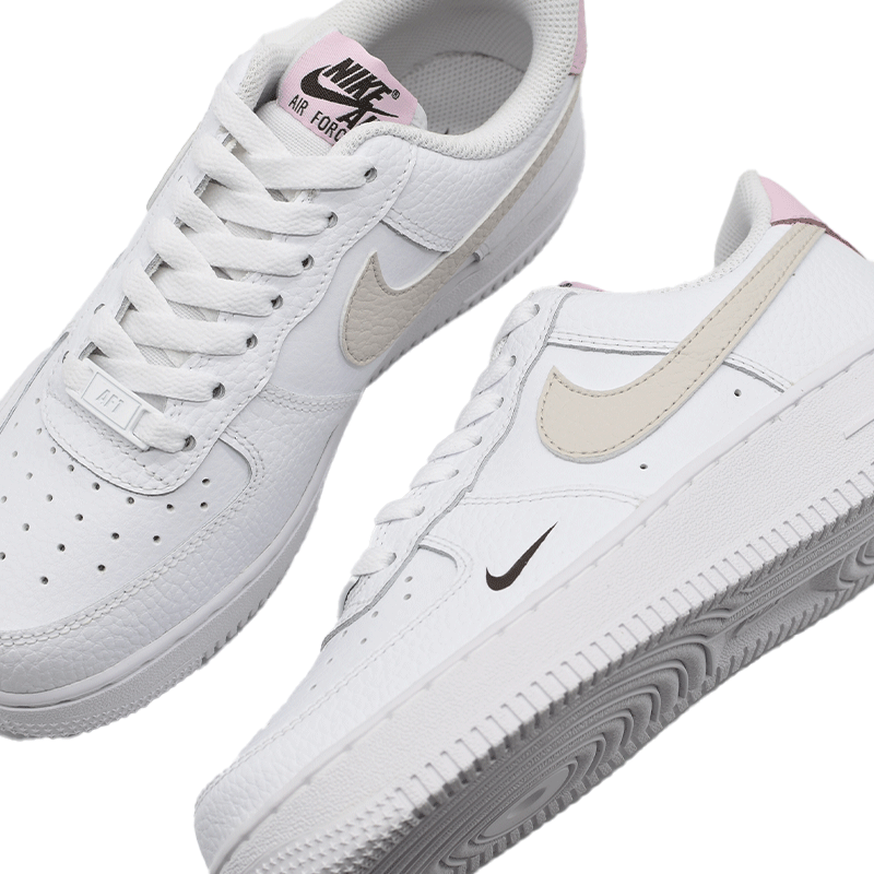 Nike Air Force 1 Tumbled Pink mini Swoosh HF9992 100 24.5cm