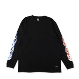 nouvelle × MFC STORE FLAME L/S TEE BLACK " KNICS "