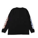 nouvelle × MFC STORE FLAME L/S TEE BLACK " KNICS "