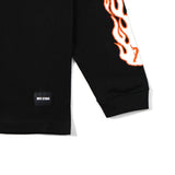 nouvelle × MFC STORE FLAME L/S TEE BLACK " KNICS "