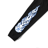 nouvelle × MFC STORE FLAME L/S TEE BLACK " KNICS "