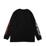 nouvelle × MFC STORE FLAME L/S TEE BLACK " BULLS "