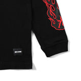 nouvelle × MFC STORE FLAME L/S TEE BLACK " BULLS "