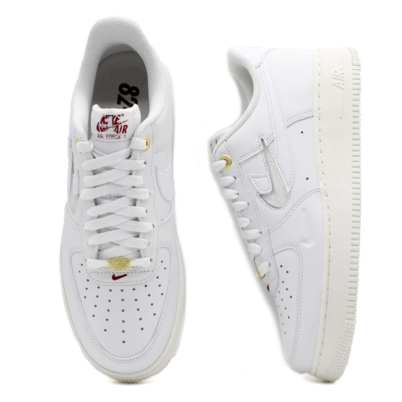 NIKE AIR FORCE 1 '07 PRM 40th "WHITE RED" DQ7664-100