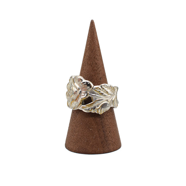 vintage”silver rose” ring