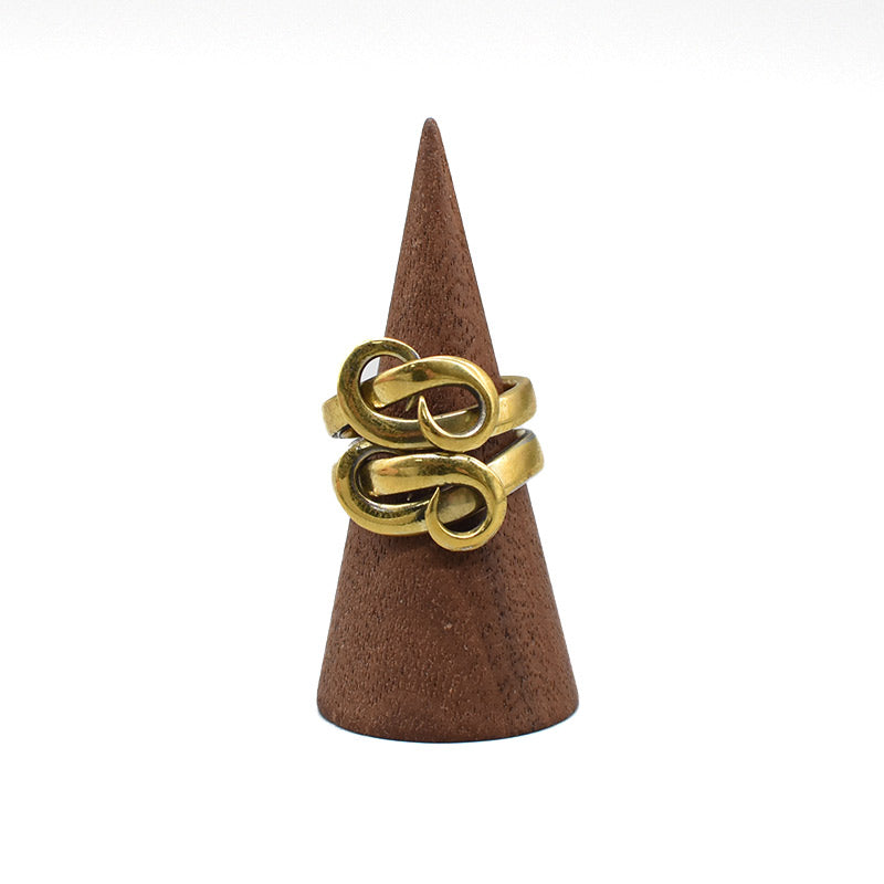 vintage”double naill” ring