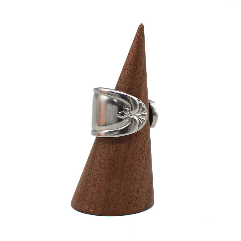 vintage”silver spoon” ring